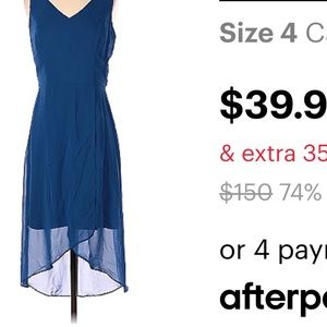 White House Black Market size 2 blue dress